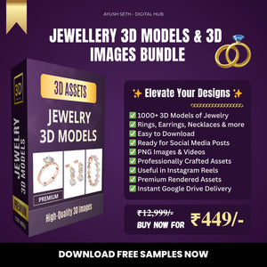 Jewellery 3D Models & 3D Images Bundle