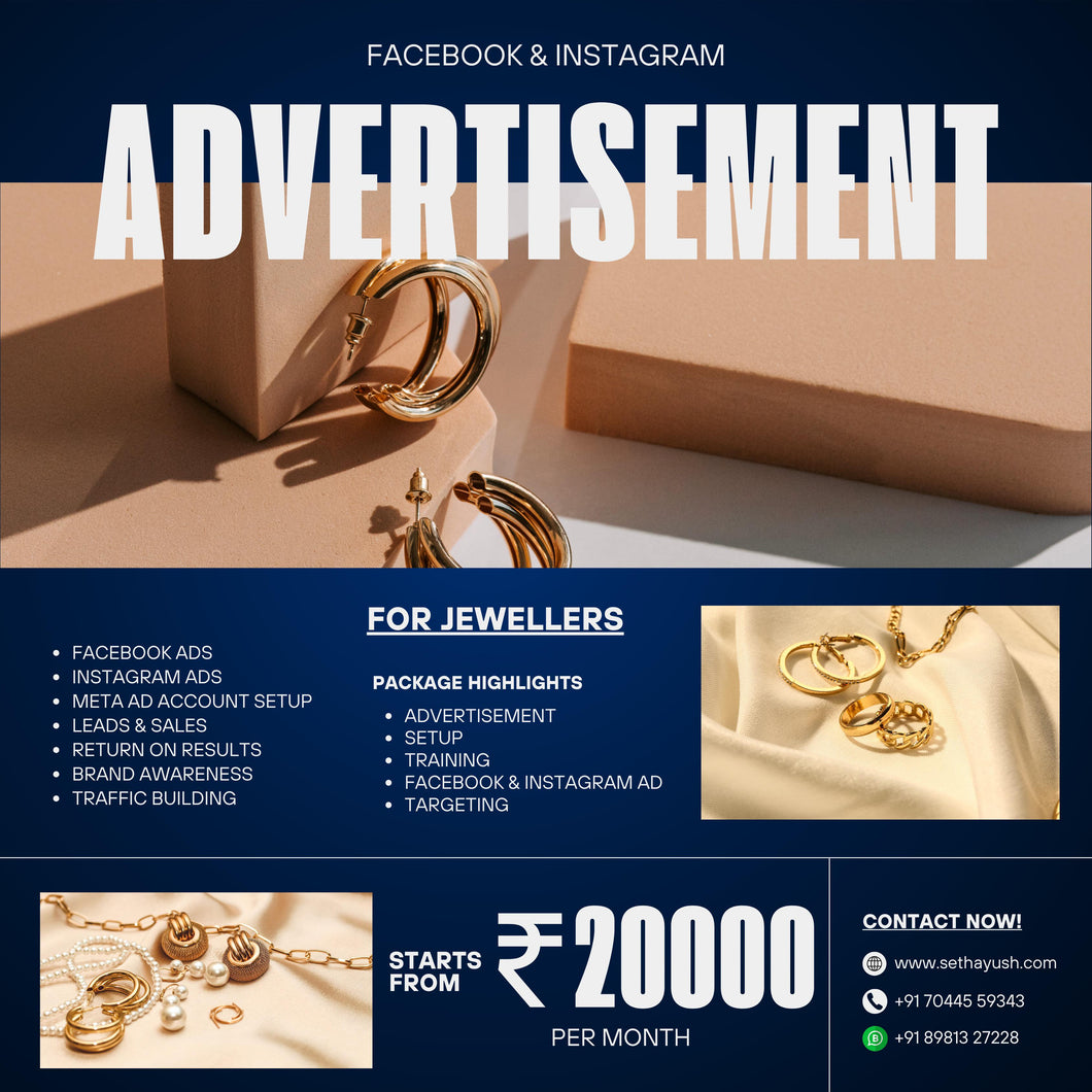 Meta Advertisement for Jewellers
